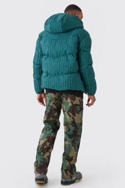 Relaxed Gusset Ripstop Camo Cargo Trouser | BoohooMAN UK