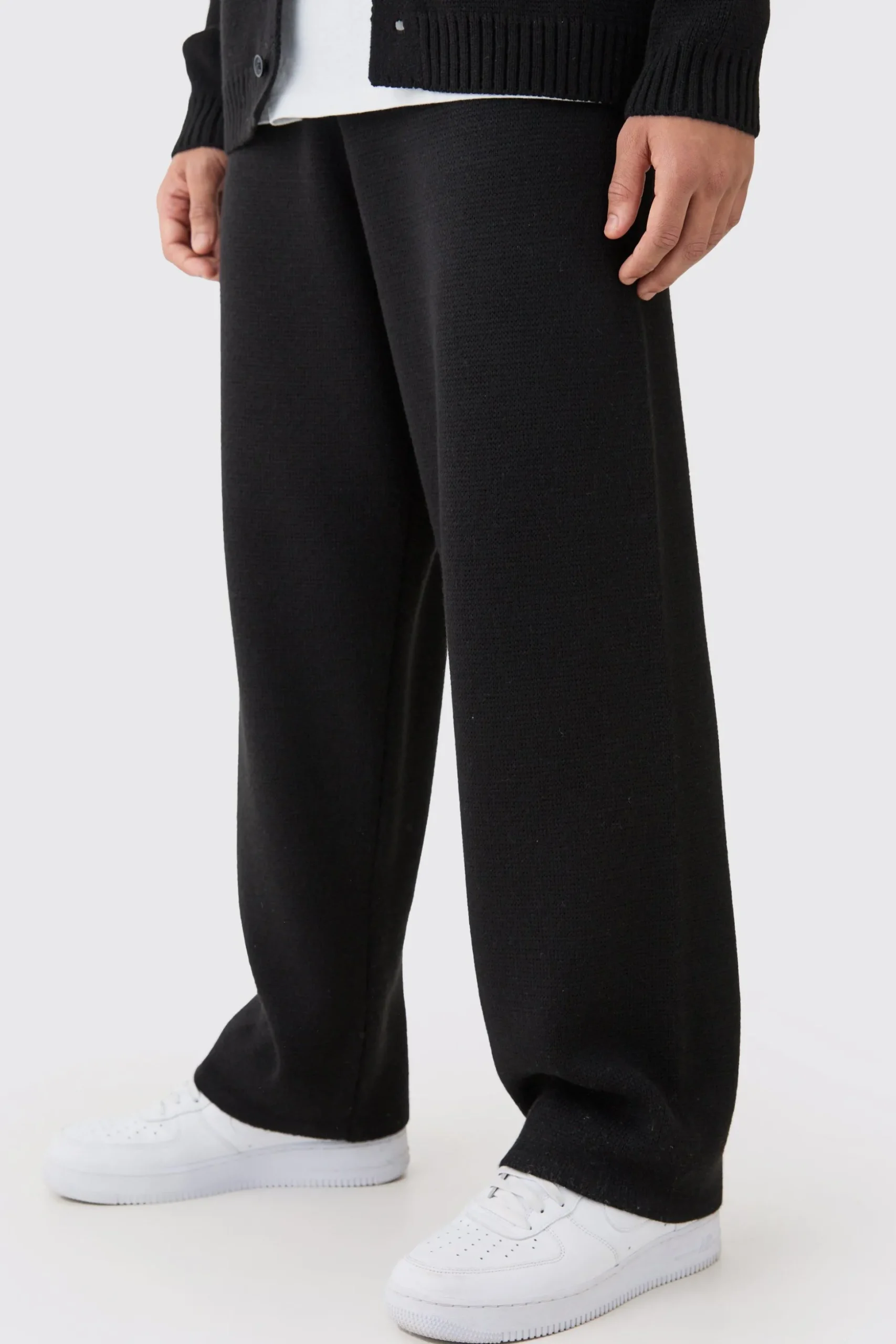 Relaxed Knitted Trouser | BoohooMAN UK
