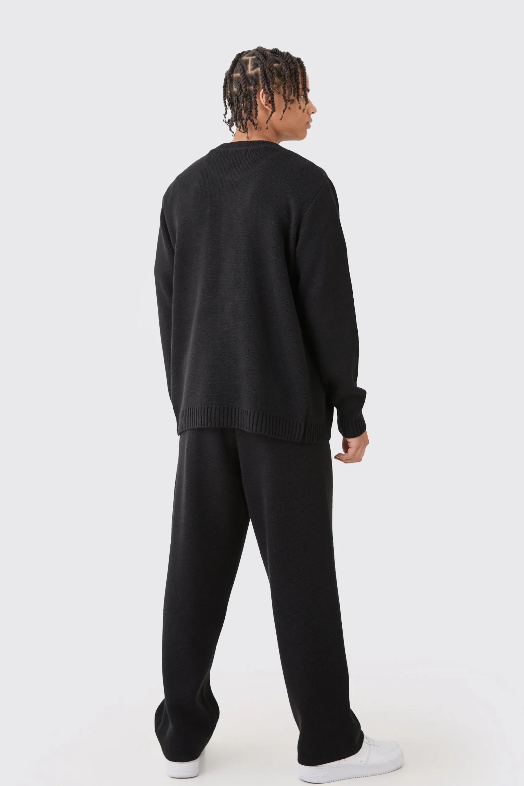 Relaxed Knitted Trouser | BoohooMAN UK