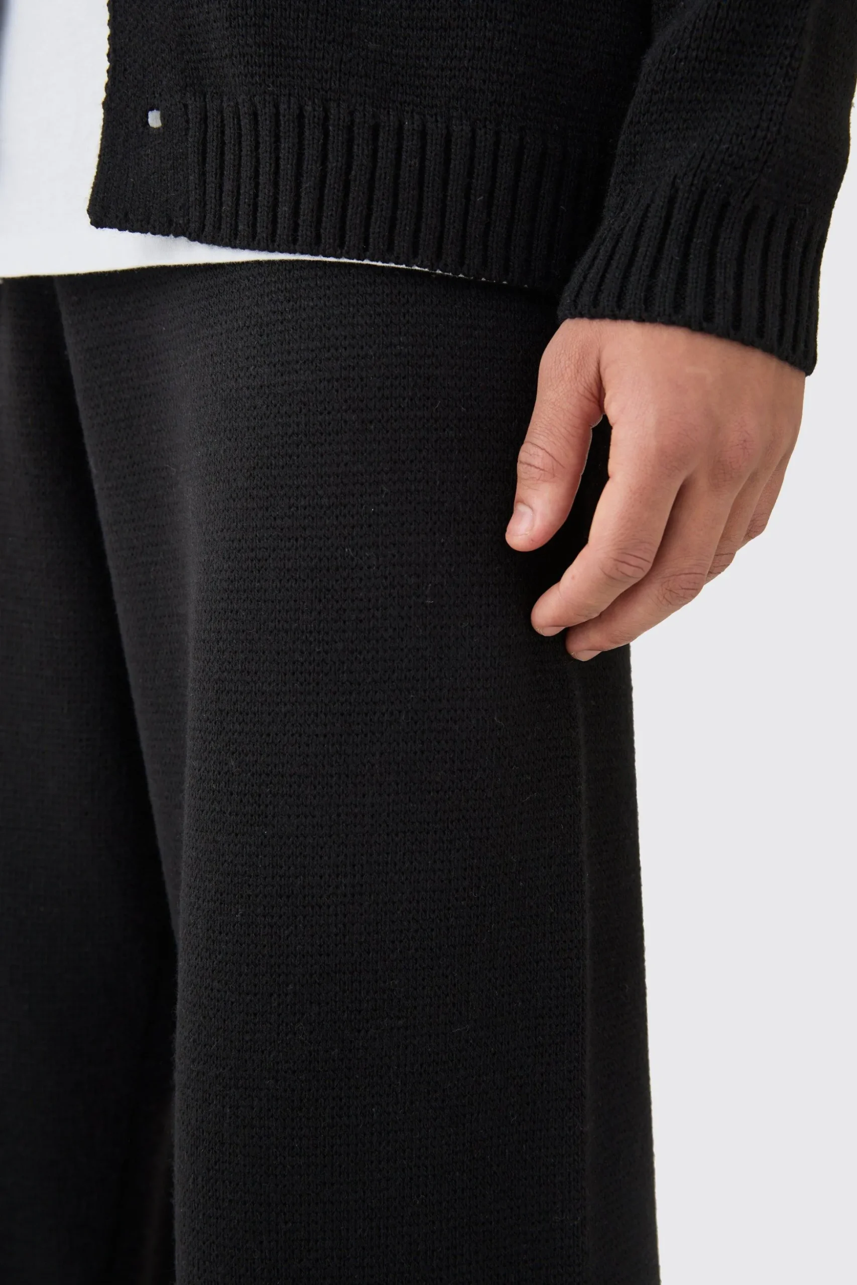 Relaxed Knitted Trouser | BoohooMAN UK
