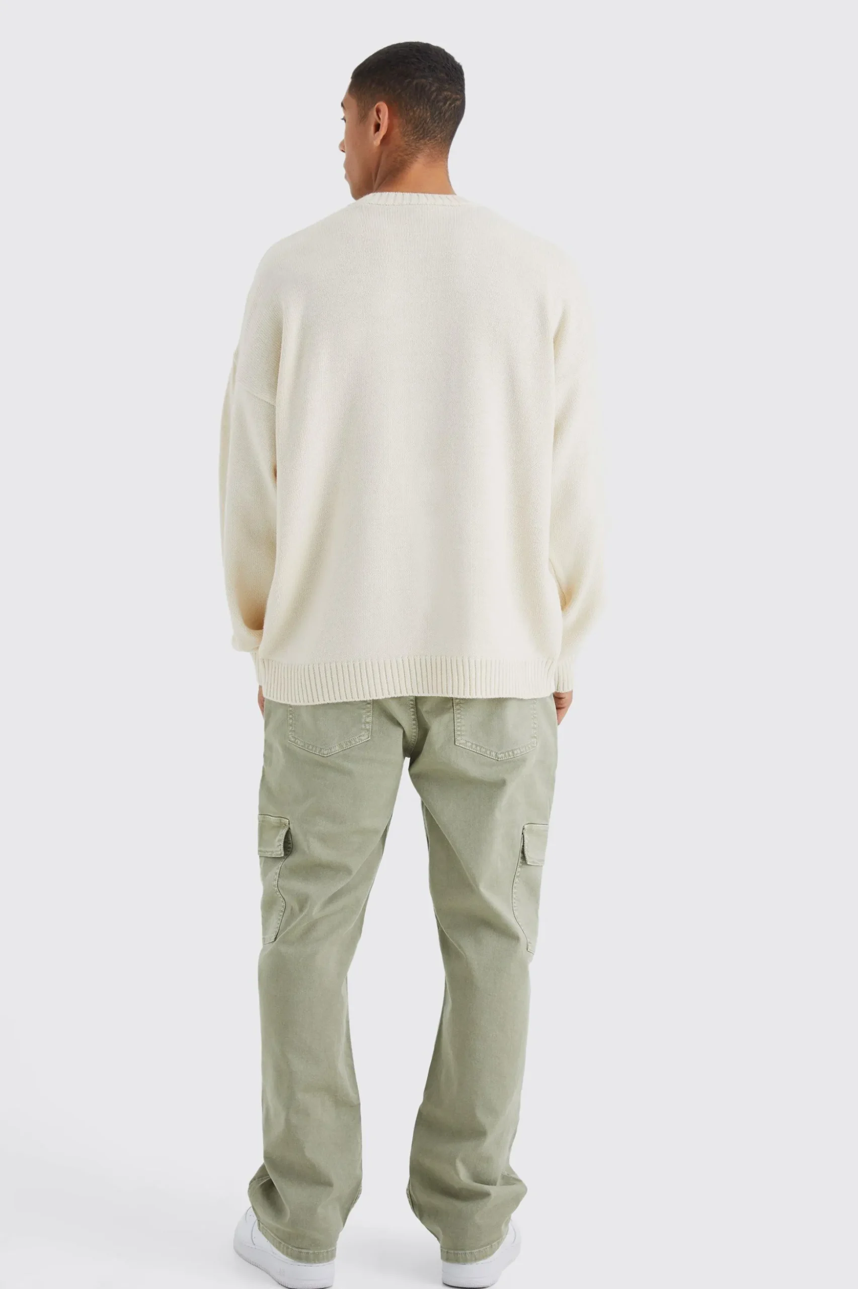 Relaxed Overdye Cargo Trouser | BoohooMAN UK