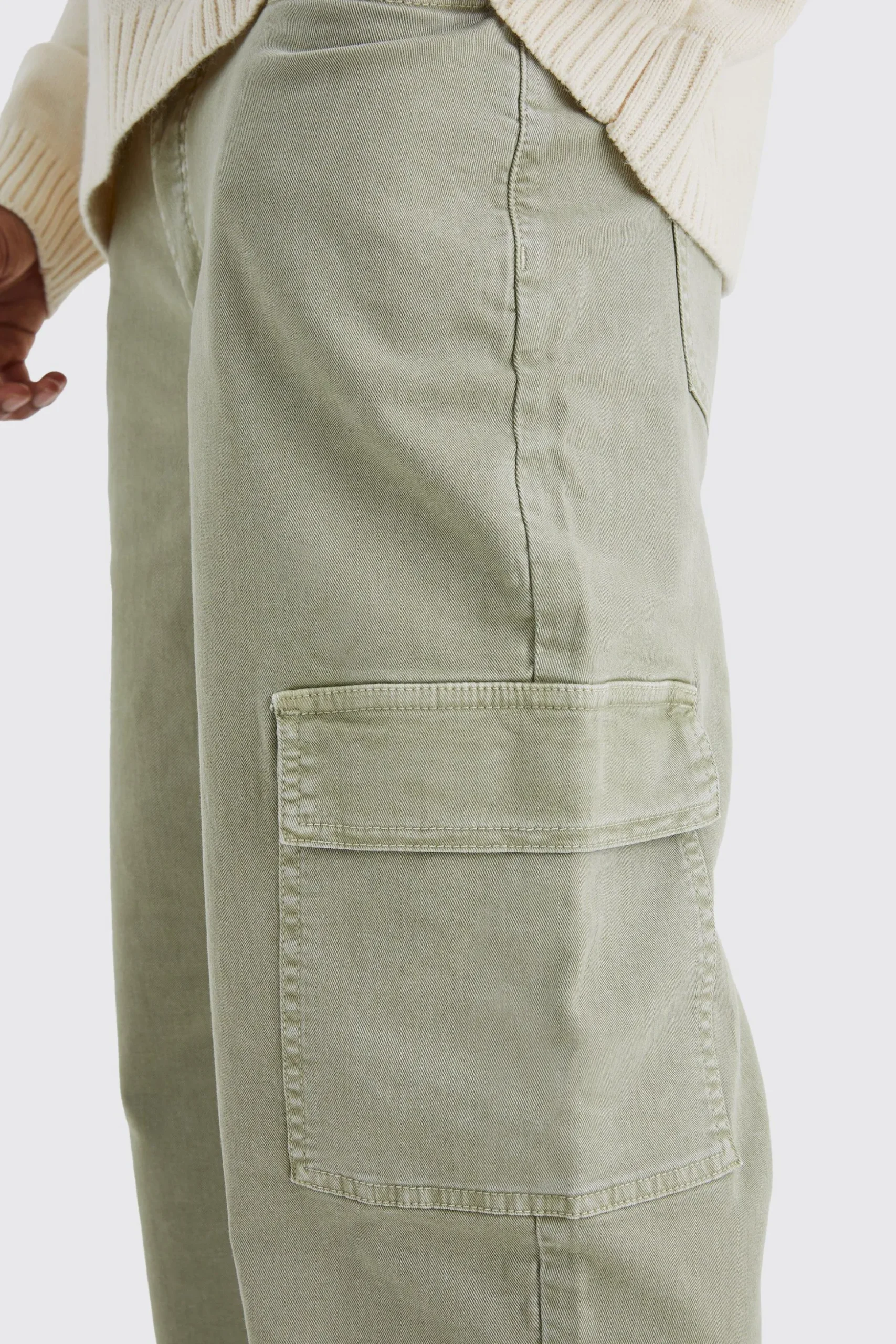 Relaxed Overdye Cargo Trouser | BoohooMAN UK