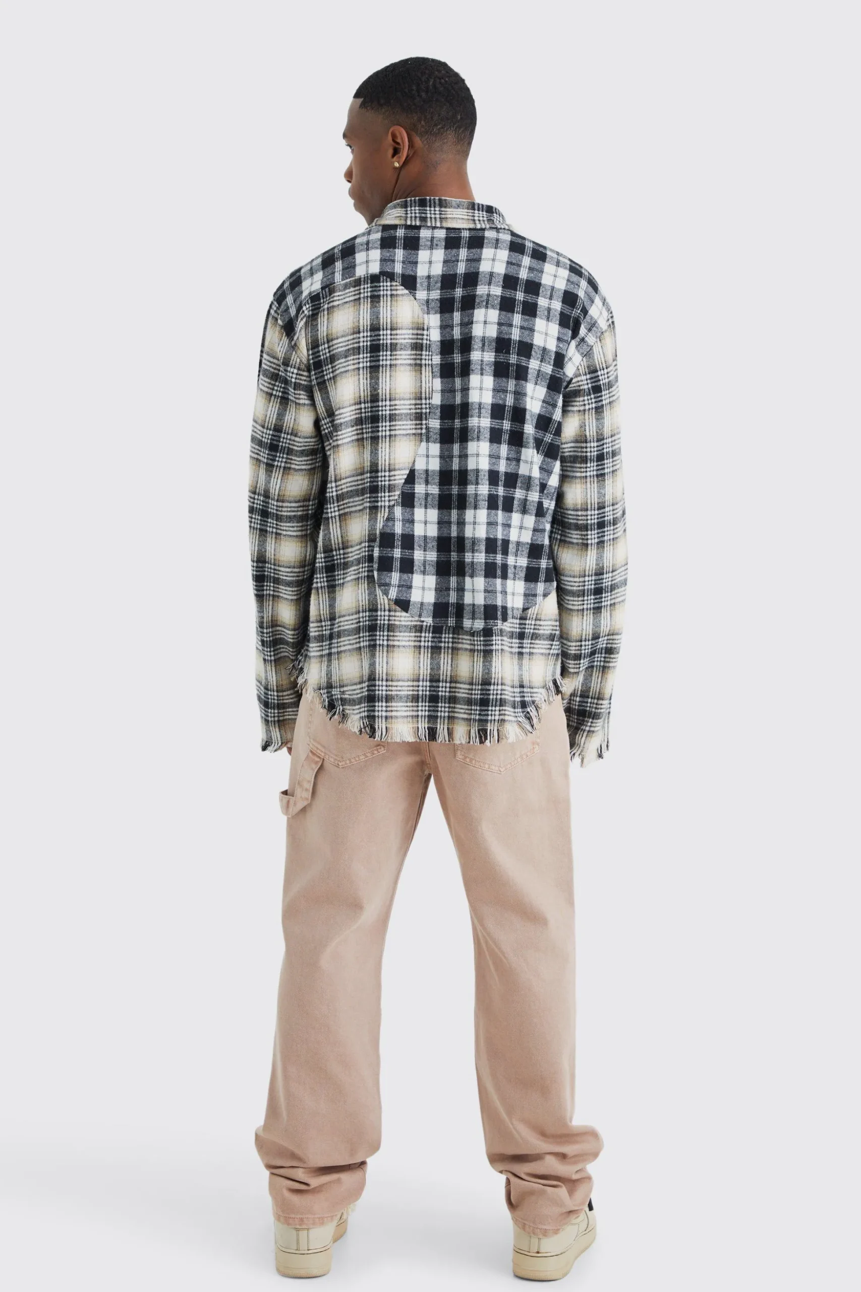 Relaxed Overdye Carpenter Trouser | BoohooMAN UK