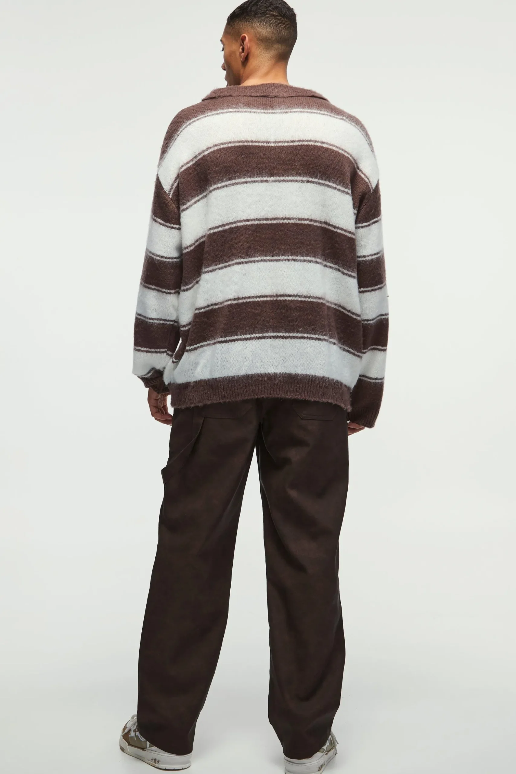 Relaxed Pu Carpenter Trousers | BoohooMAN UK
