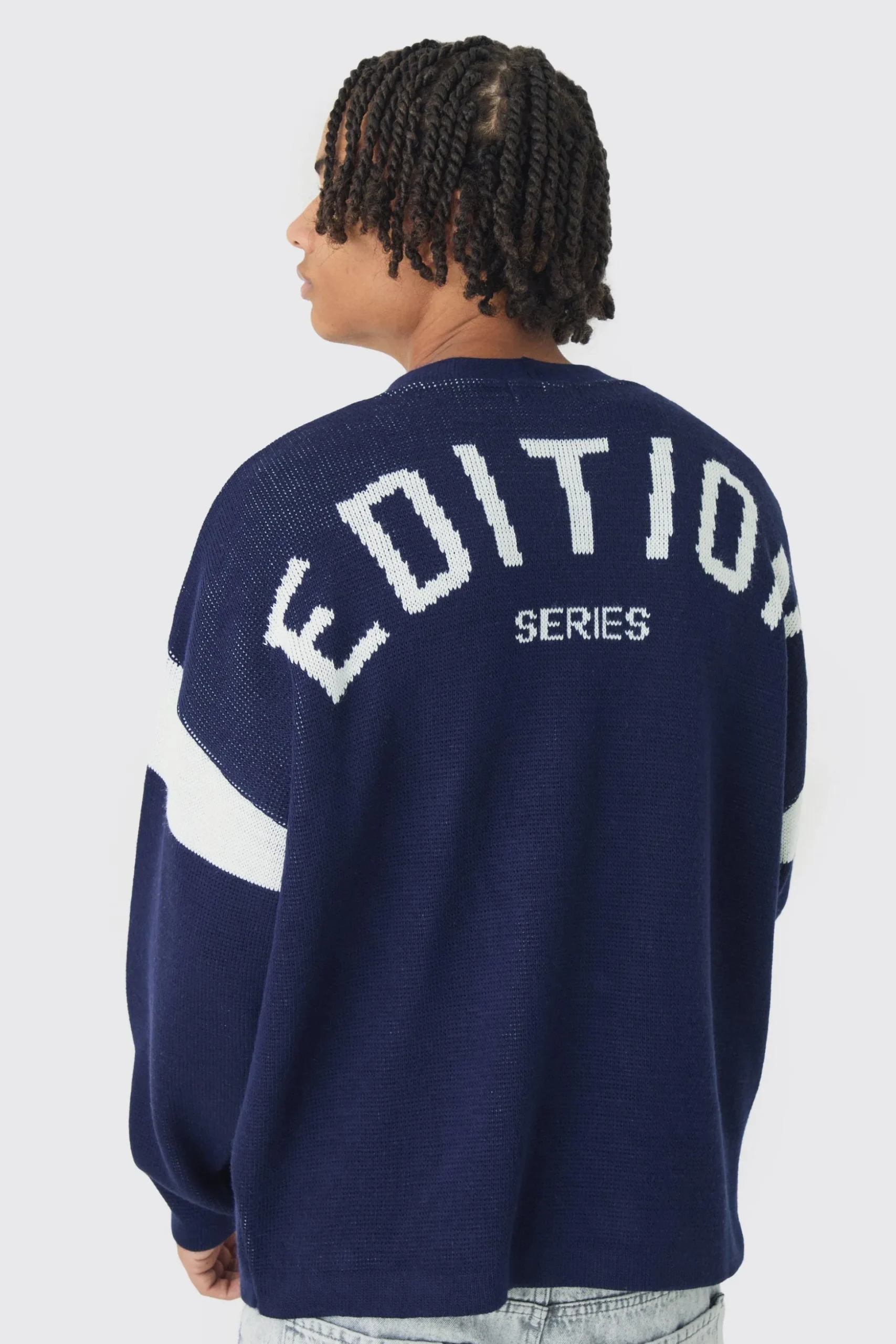 Relaxed Ribbed Knitted Edition Series Cardigan | BoohooMAN UK