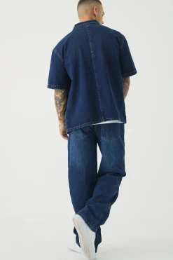 Relaxed Rigid Carabiner Jeans | BoohooMAN UK