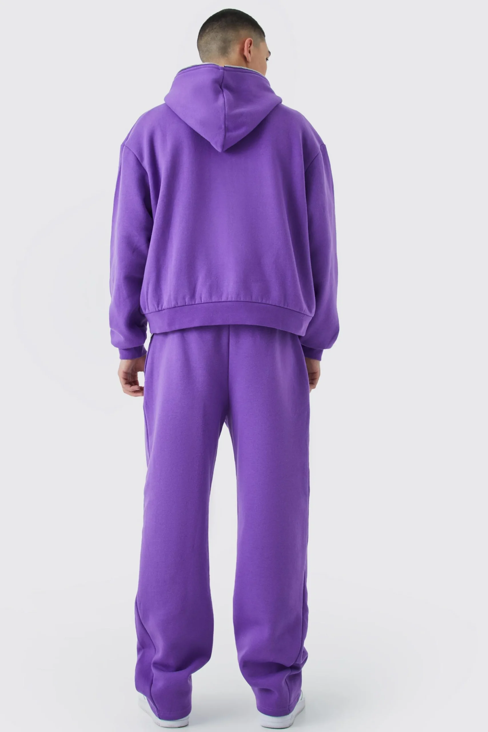 Relaxed Satin Ofcl Gusset Jogger | BoohooMAN UK