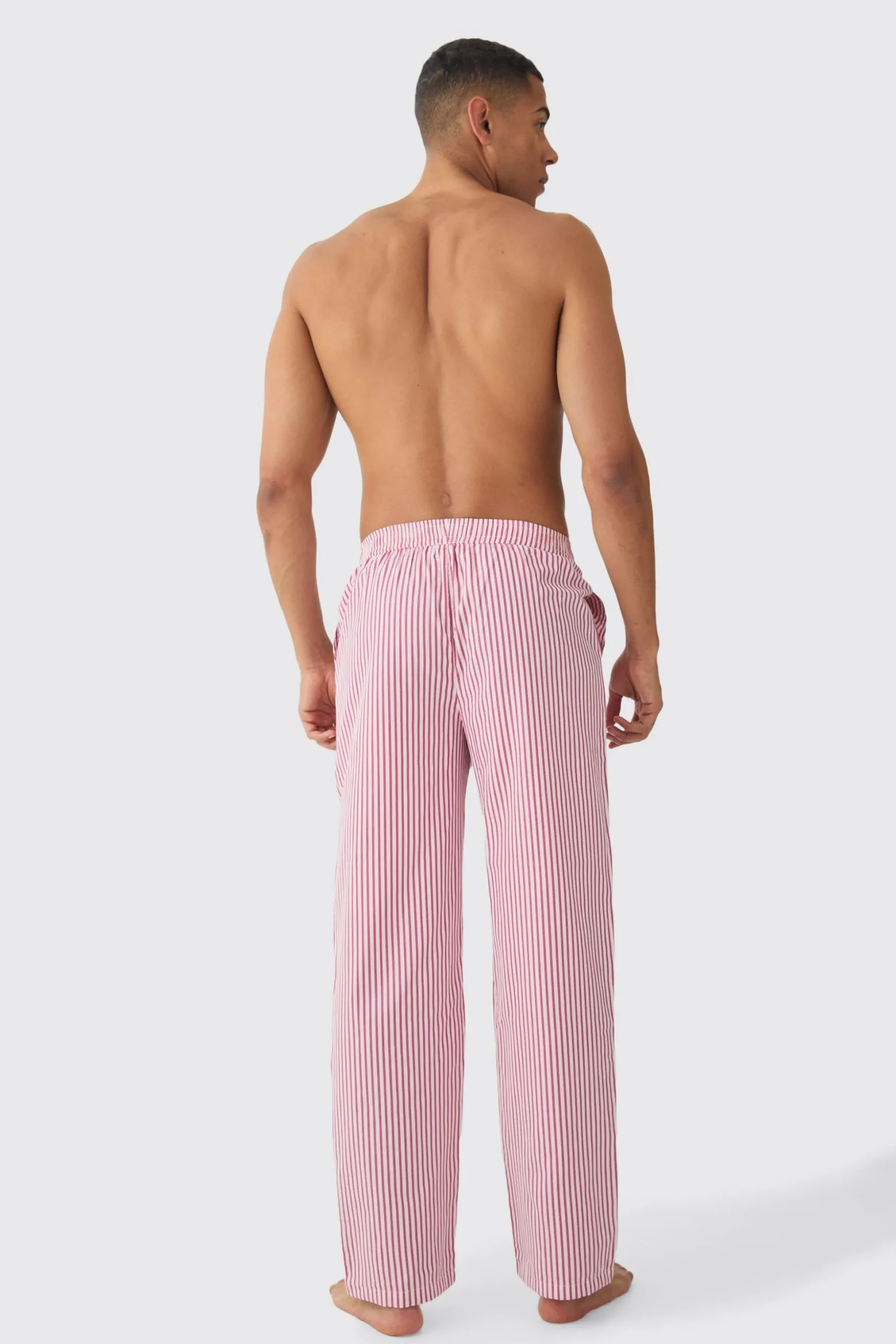 Relaxed Stripe Lounge Bottoms | BoohooMAN UK