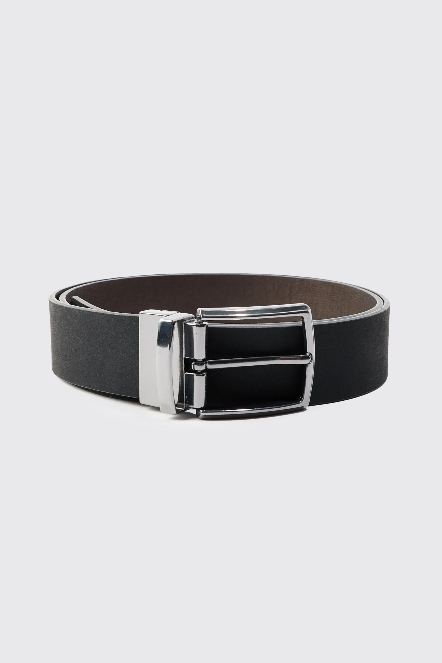 Reversible Belt In Brown | BoohooMAN UK