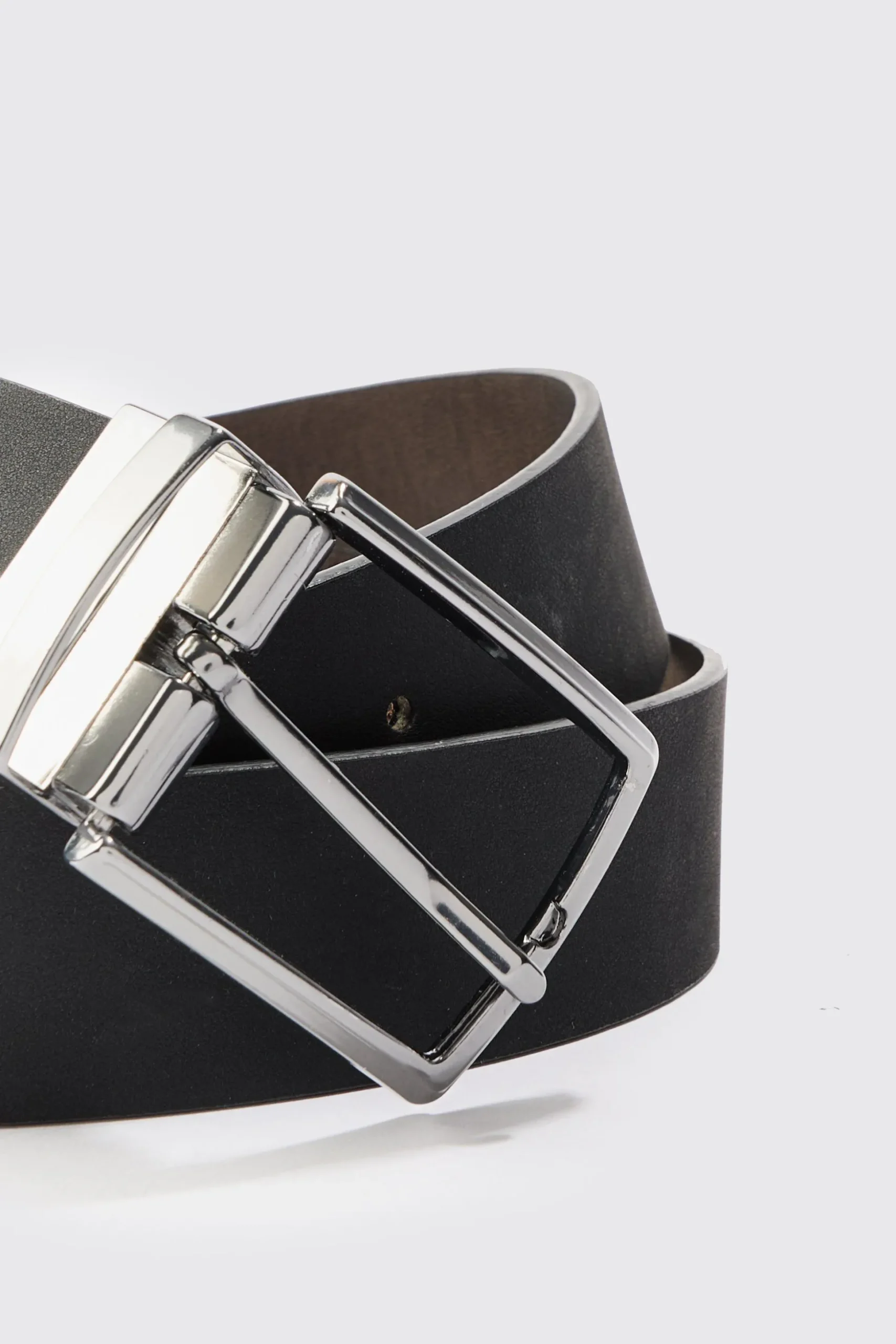 Reversible Belt In Brown | BoohooMAN UK