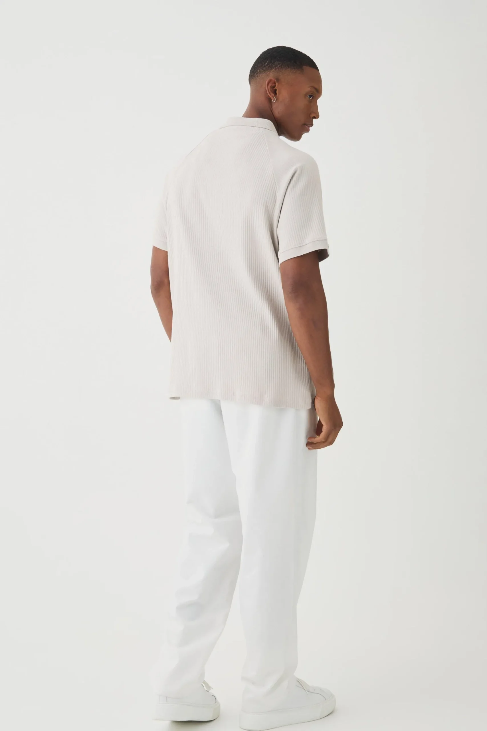 Rib Jersey Pocket Polo | BoohooMAN UK