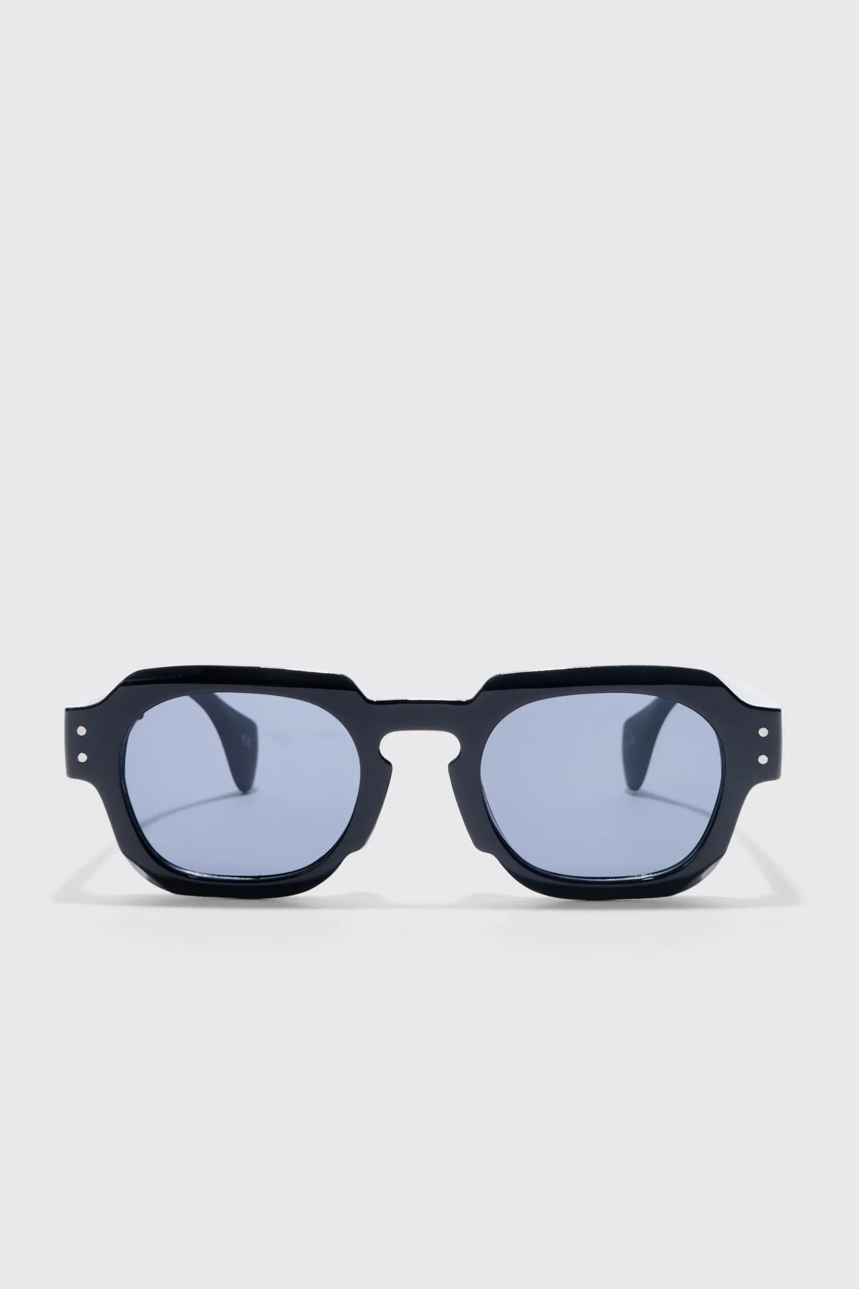 Round Plastic Sunglasses | BoohooMAN UK