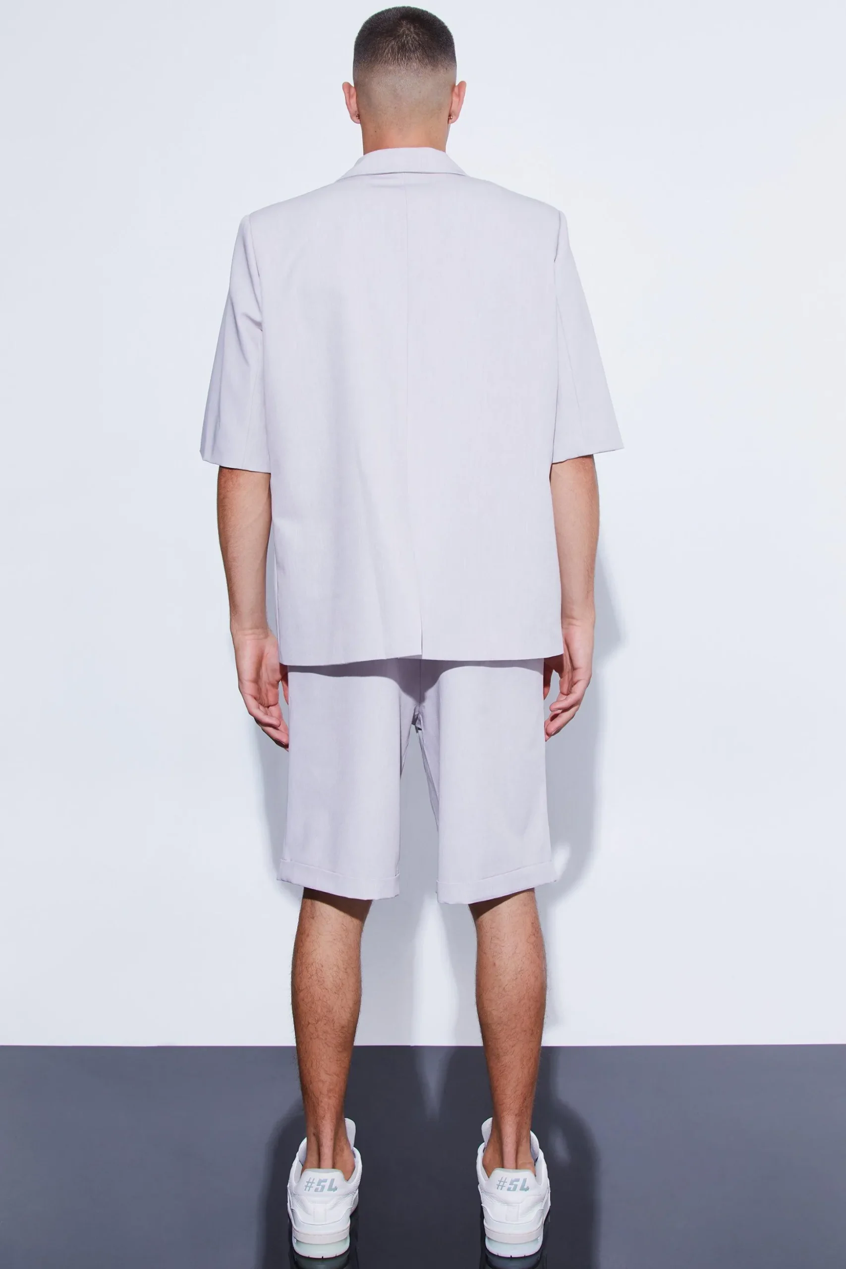 Short Sleeve Oversized Single Breasted Suit | BoohooMAN UK