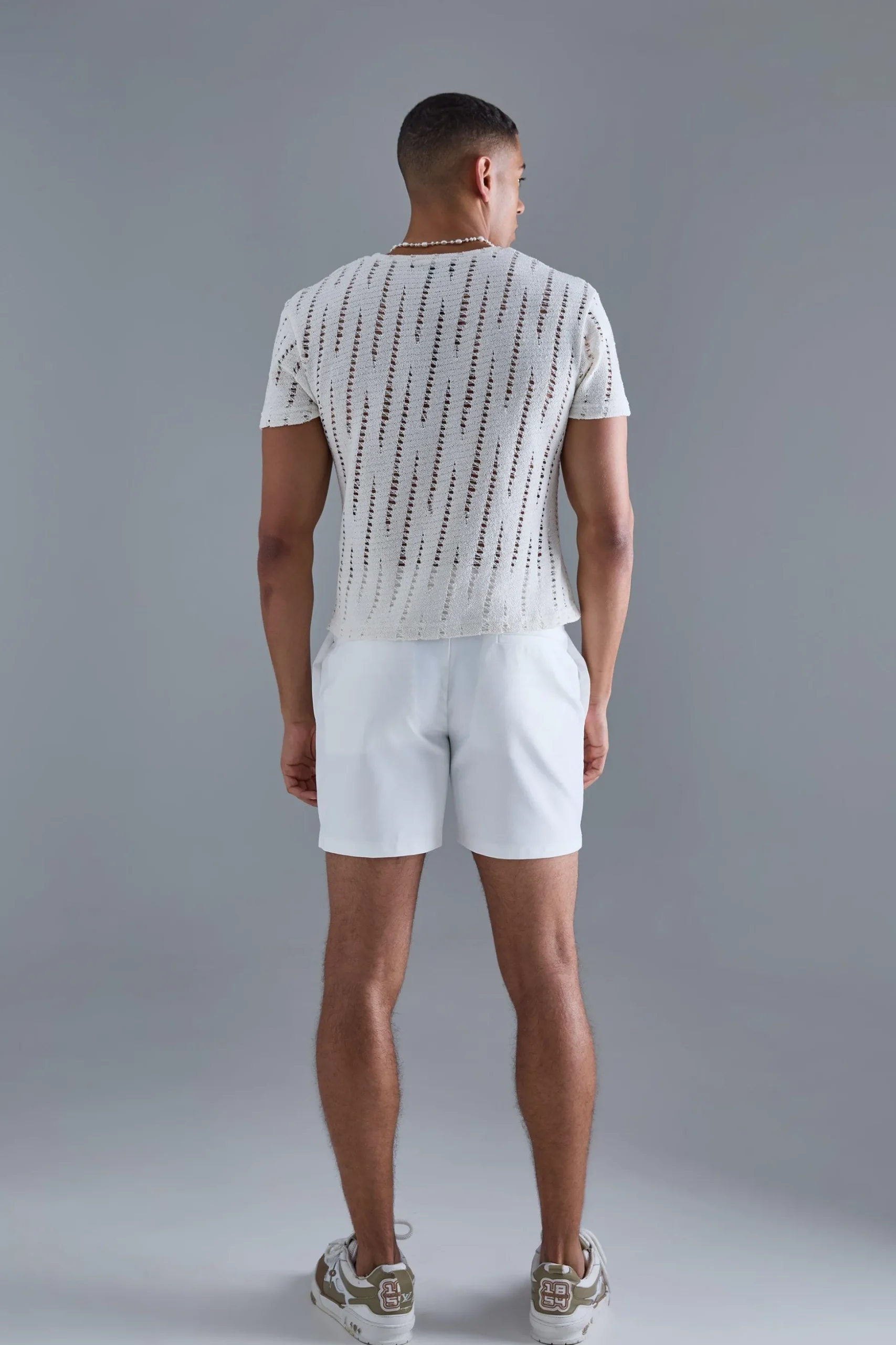 Shrunken Boxy Extreme Distressed T-shirt | BoohooMAN UK