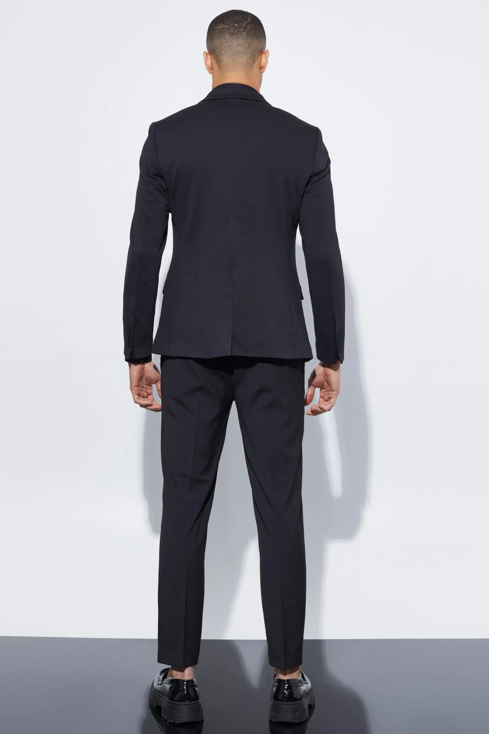 Skinny Cropped Suit Trousers | BoohooMAN UK