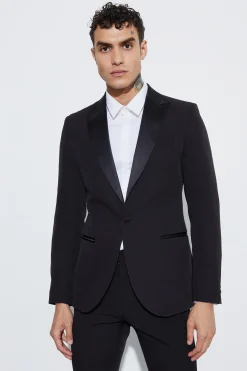 Skinny Fit Classic Tuxedo | BoohooMAN UK
