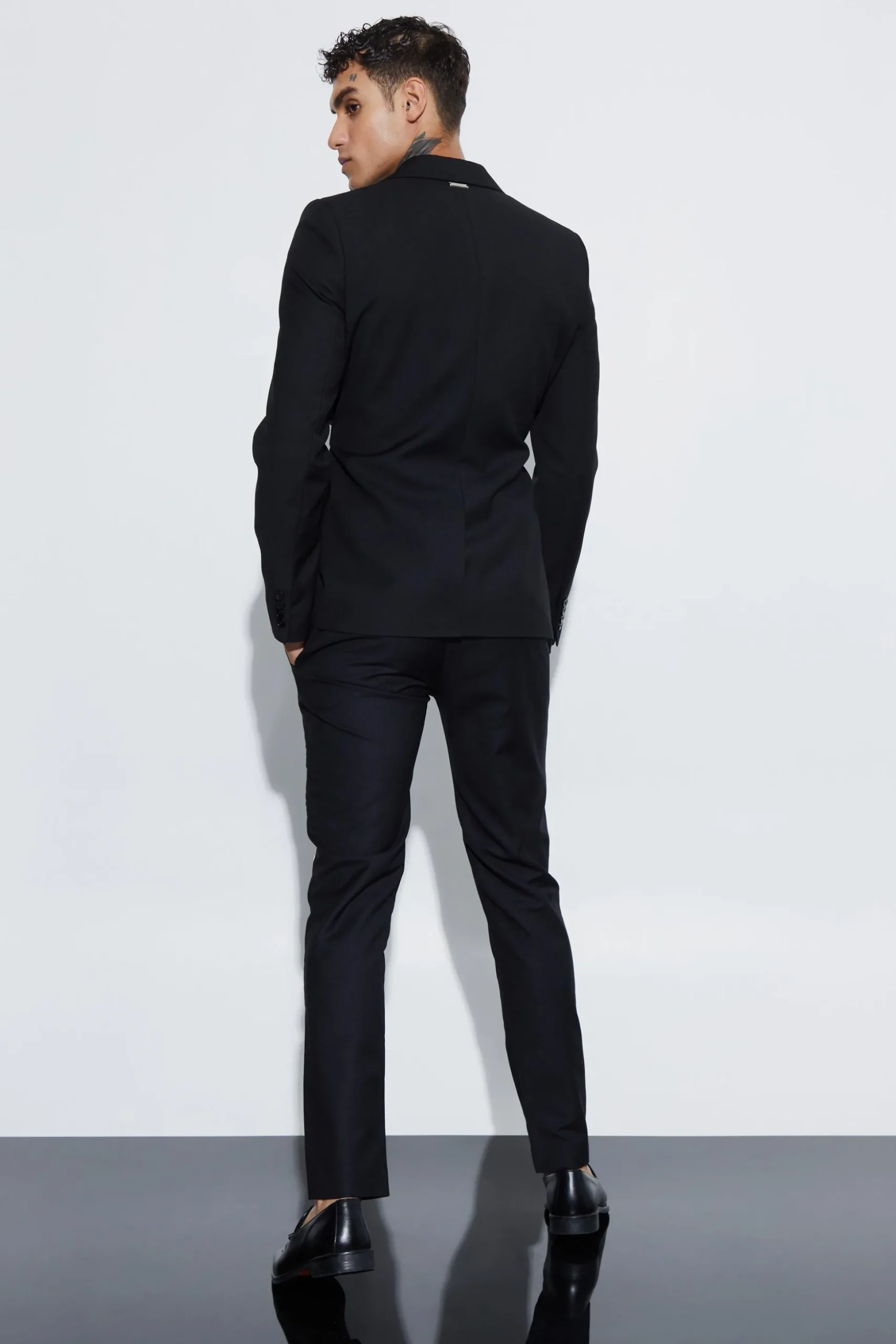 Skinny Fit Single Breasted Wrap Belt Blazer | BoohooMAN UK