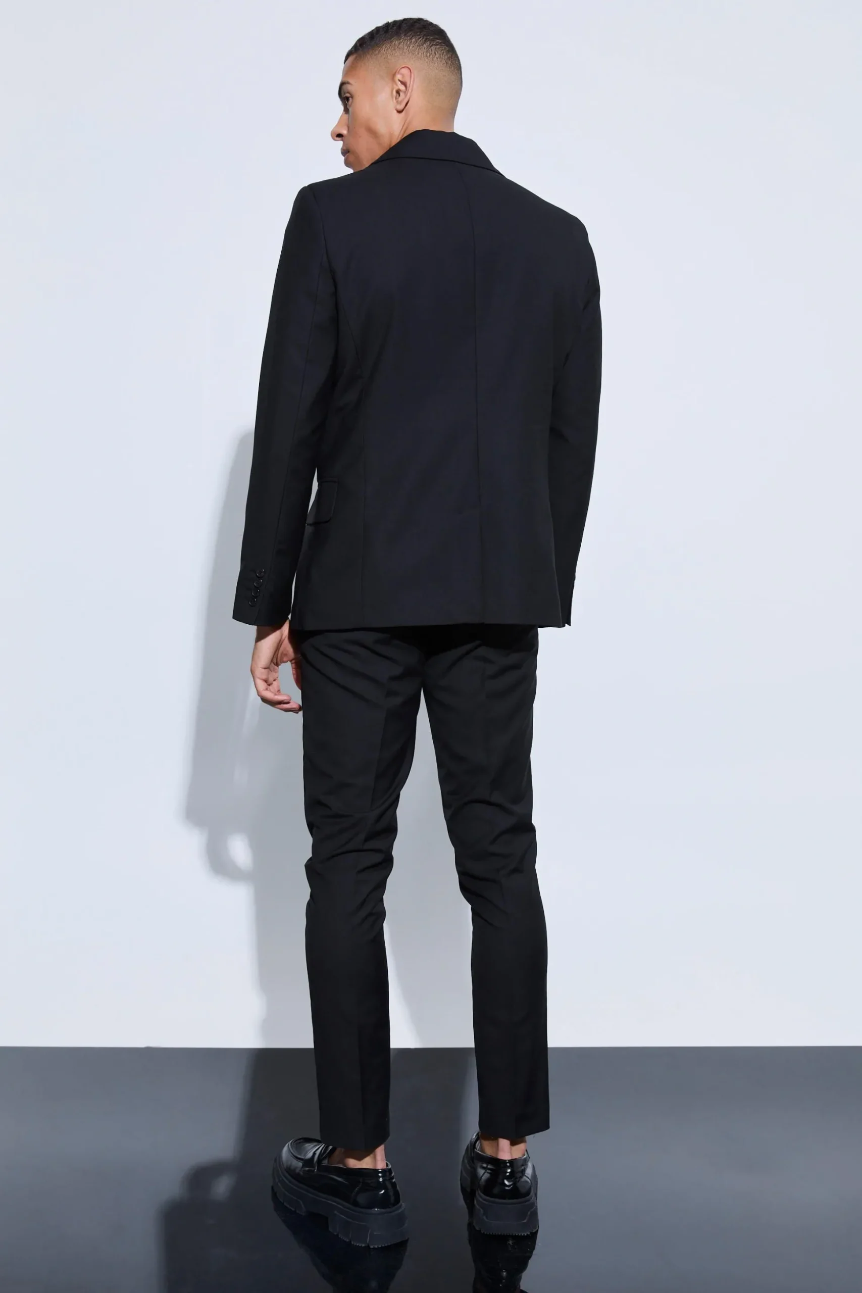 Skinny Fit Zip Hem Suit Jacket | BoohooMAN UK