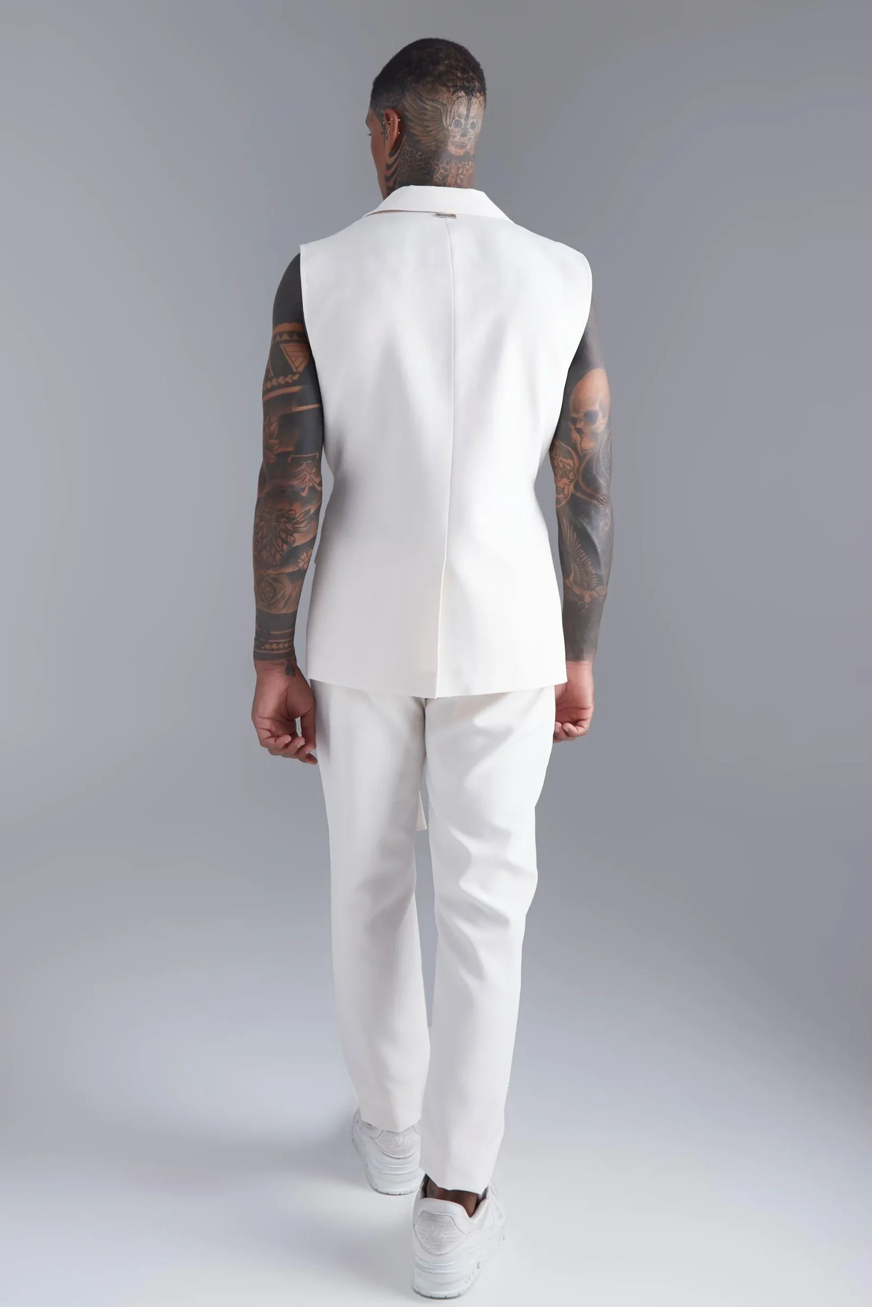 Sleeveless Skinny Fit Suit | BoohooMAN UK