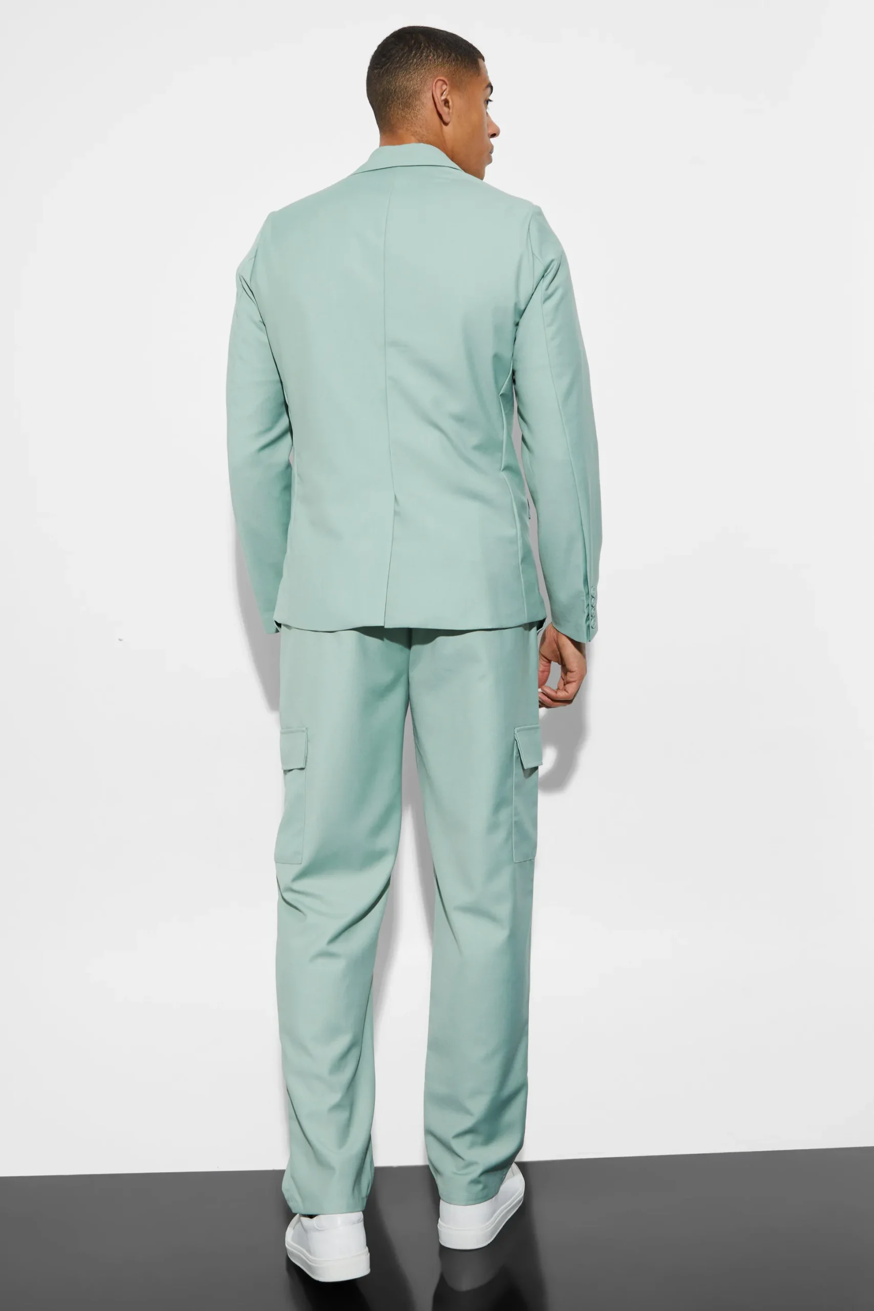 Slim Cargo Suit | BoohooMAN UK