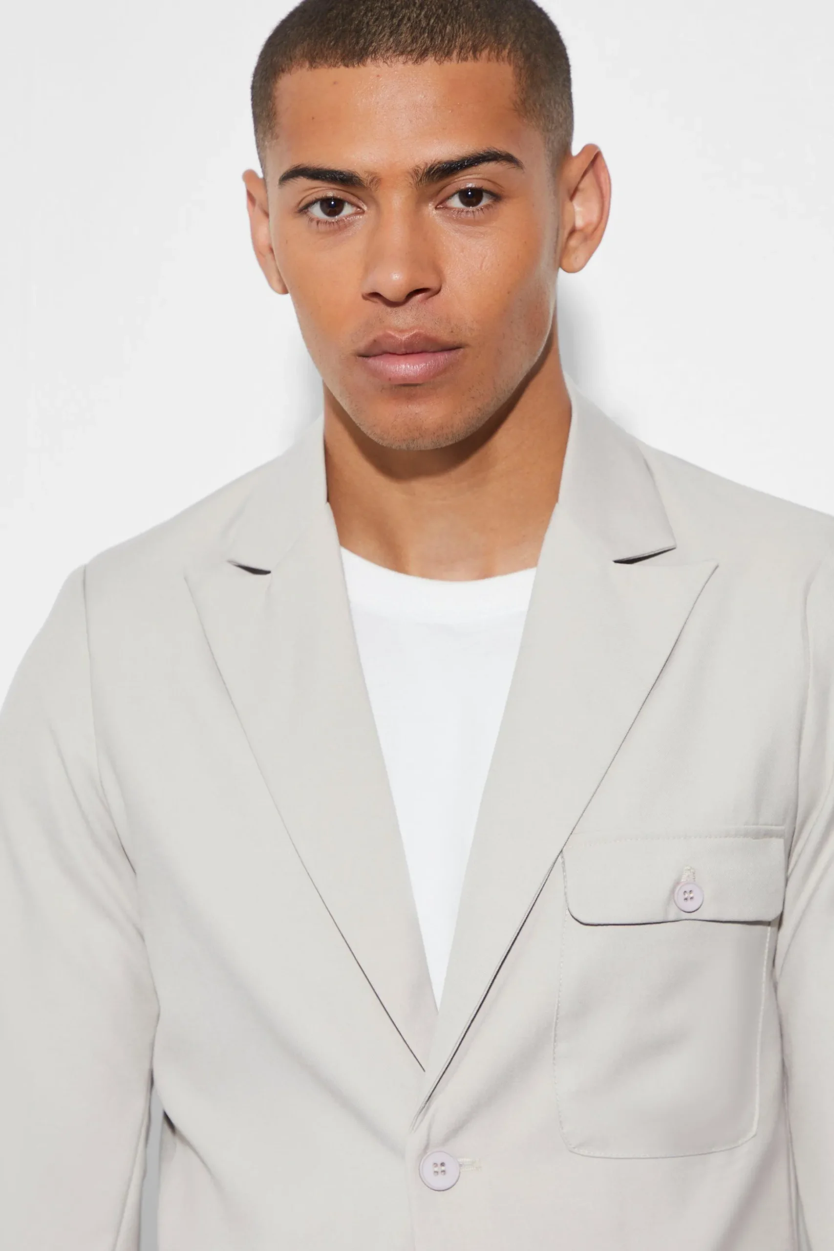 Slim Cargo Suit | BoohooMAN UK