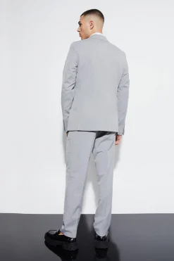 Slim Double Breasted Suit Jacket | BoohooMAN UK