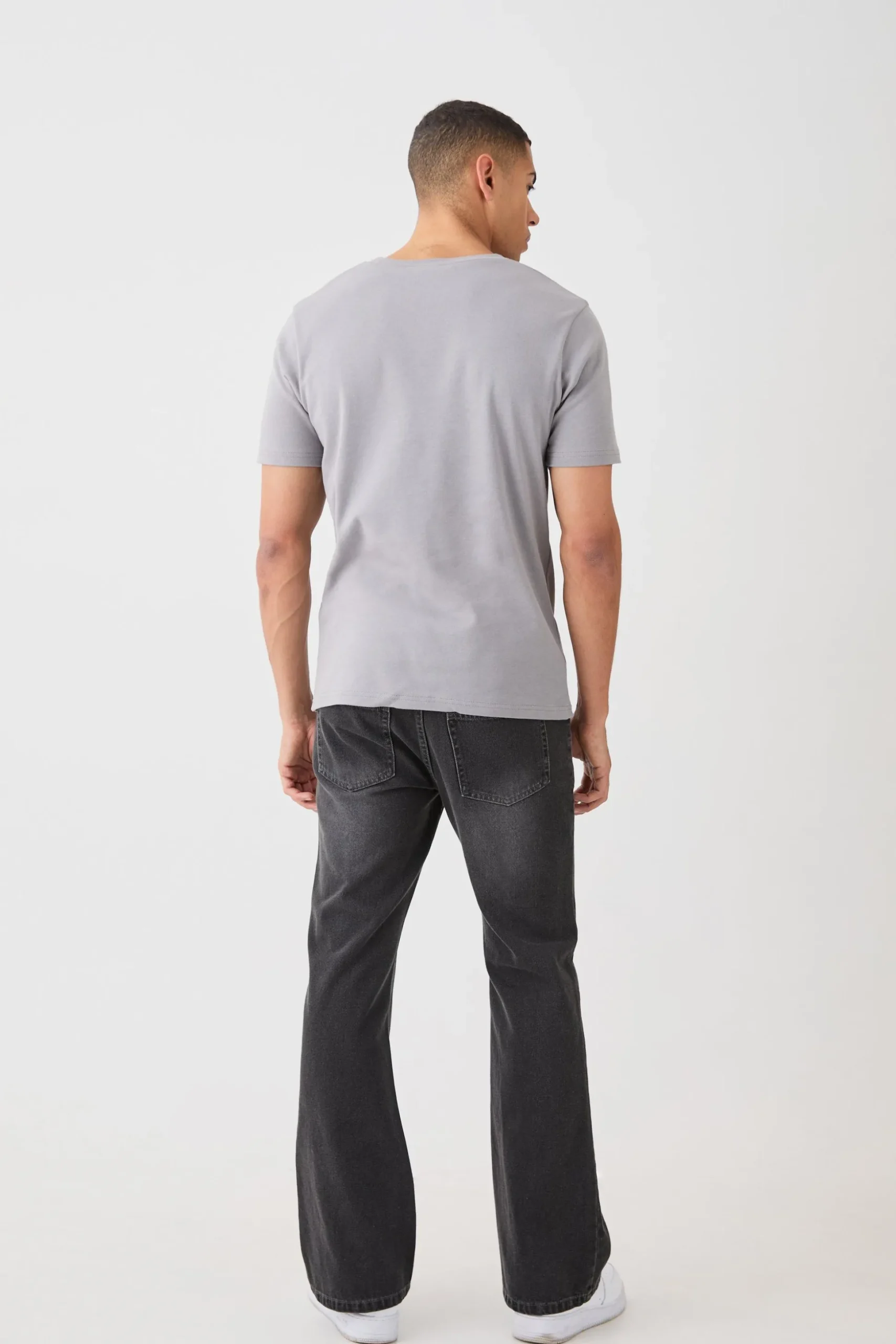 Slim Elegance Gloss Print T-shirt | BoohooMAN UK