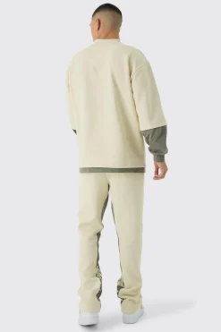 Slim Fit Camo Gusset Joggers | BoohooMAN UK