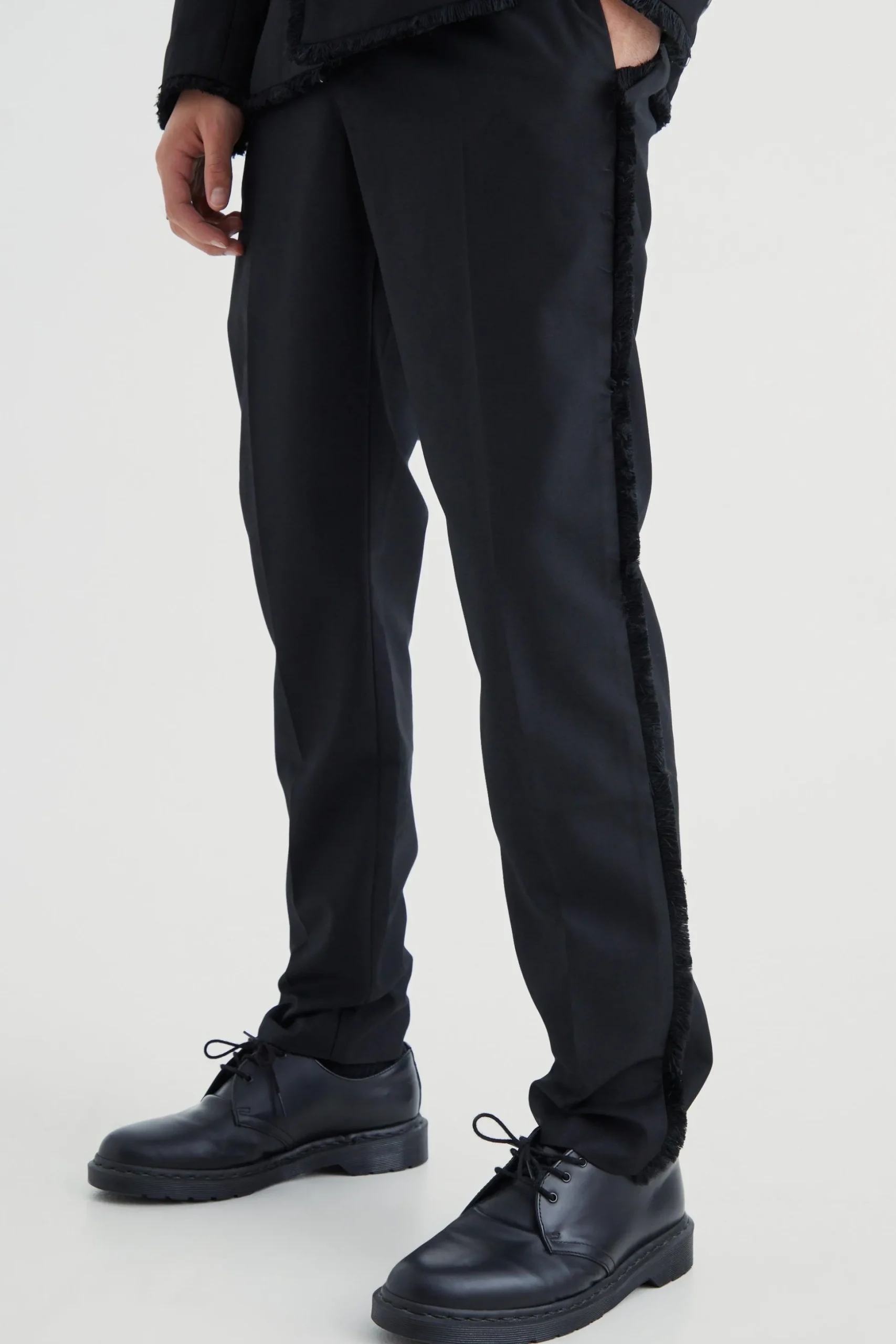 Slim Fit Distressed Suit | BoohooMAN UK