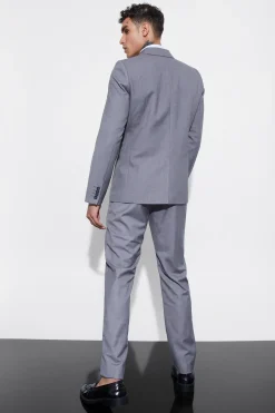 Slim Fit Double Breasted Blazer | BoohooMAN UK