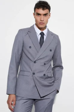 SLIM FIT GREY SUIT | BoohooMAN UK