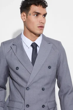 SLIM FIT GREY SUIT | BoohooMAN UK