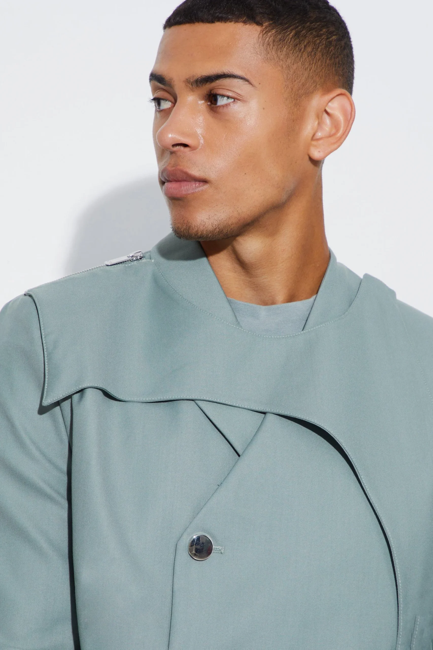 Slim Fit Overlay Suit | BoohooMAN UK