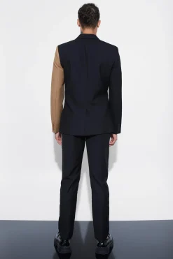 Slim Fit Panel Wrap Suit | BoohooMAN UK
