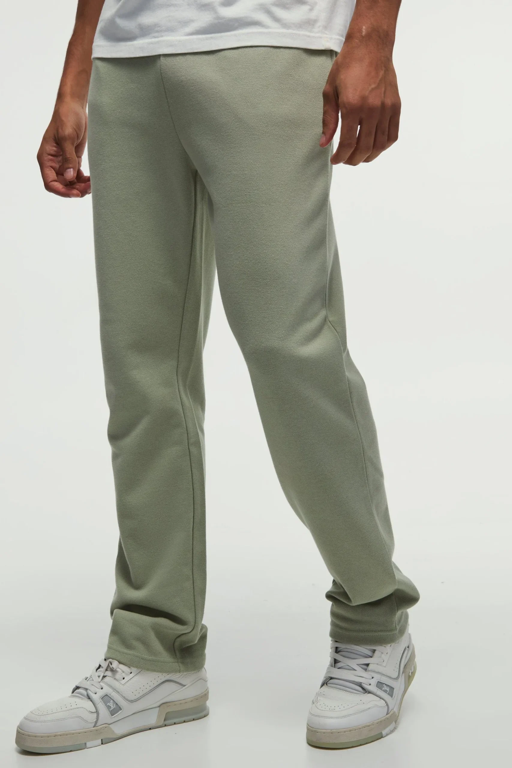 Slim Pique Jogger | BoohooMAN UK