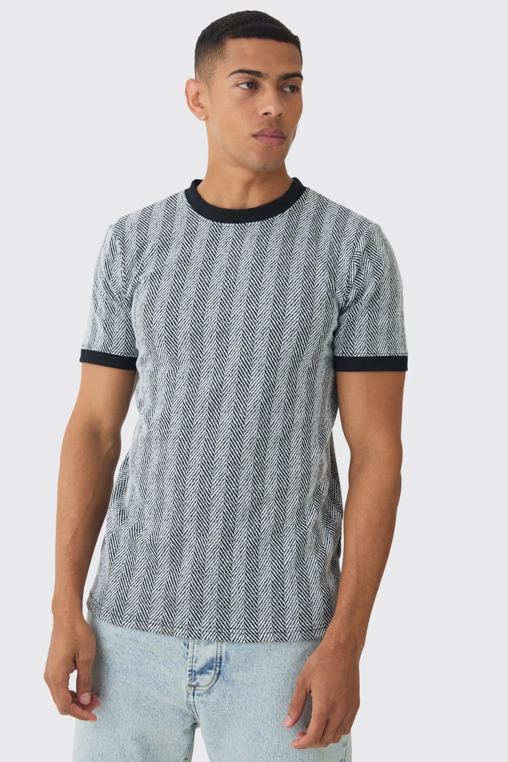 Slim Ringer T-shirt | BoohooMAN UK