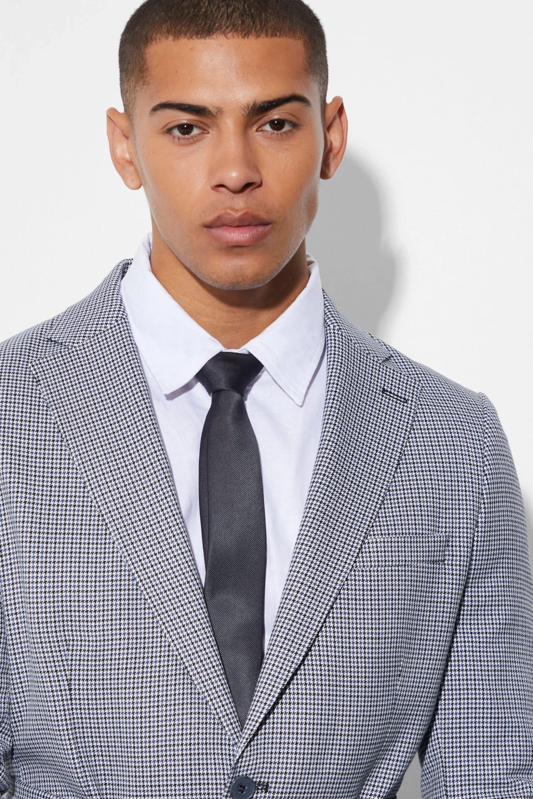 Slim Single Breasted Blazer With Belt | BoohooMAN UK