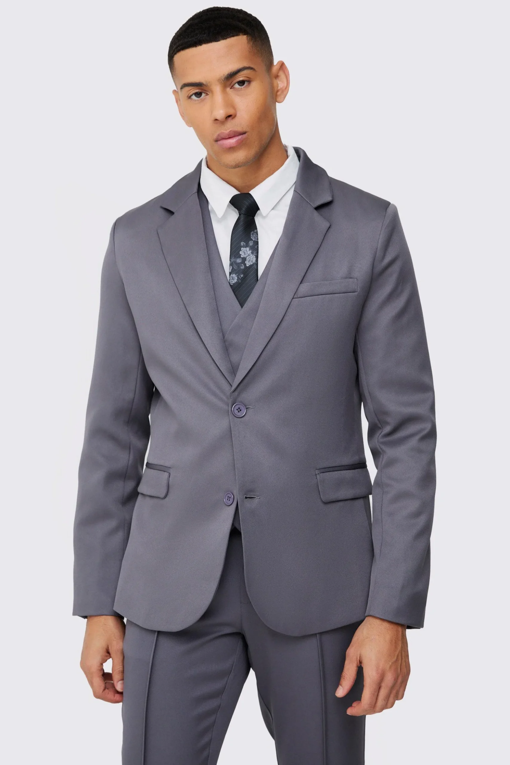 Slim Single Breasted Blazer | BoohooMAN UK