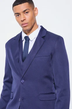 Slim Single Breasted Blazer | BoohooMAN UK