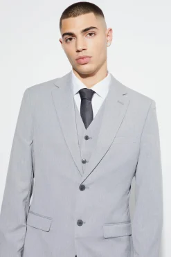 Slim Single Breasted Suit Jacket | BoohooMAN UK