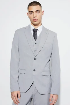 SLIM SINGLE BREASTED SUIT | BoohooMAN UK