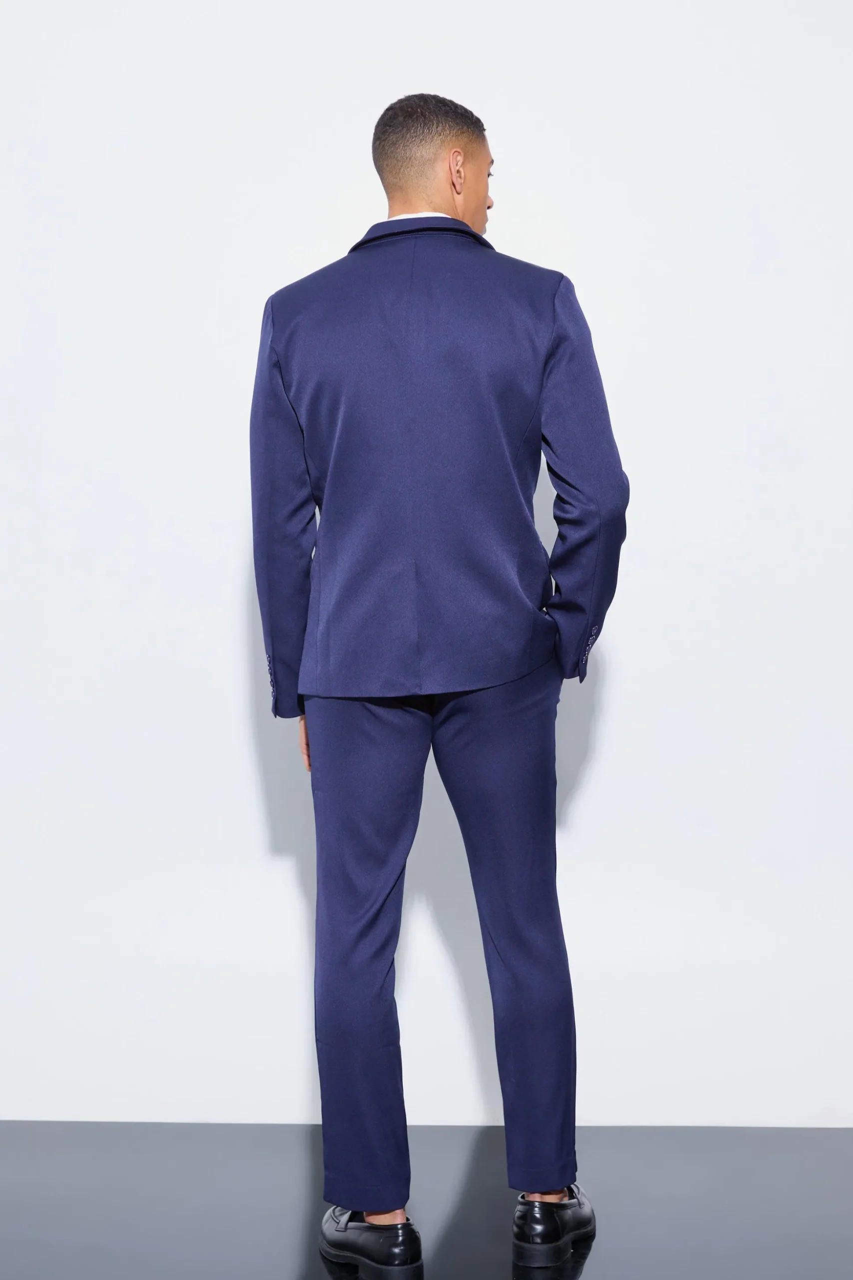 Slim Single Breasted Three Piece Suit | BoohooMAN UK