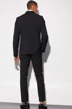 Slim Tuxedo Single Breasted Suit Jacket | BoohooMAN UK