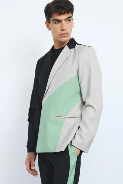 Slim Wrap Panel Suit | BoohooMAN UK