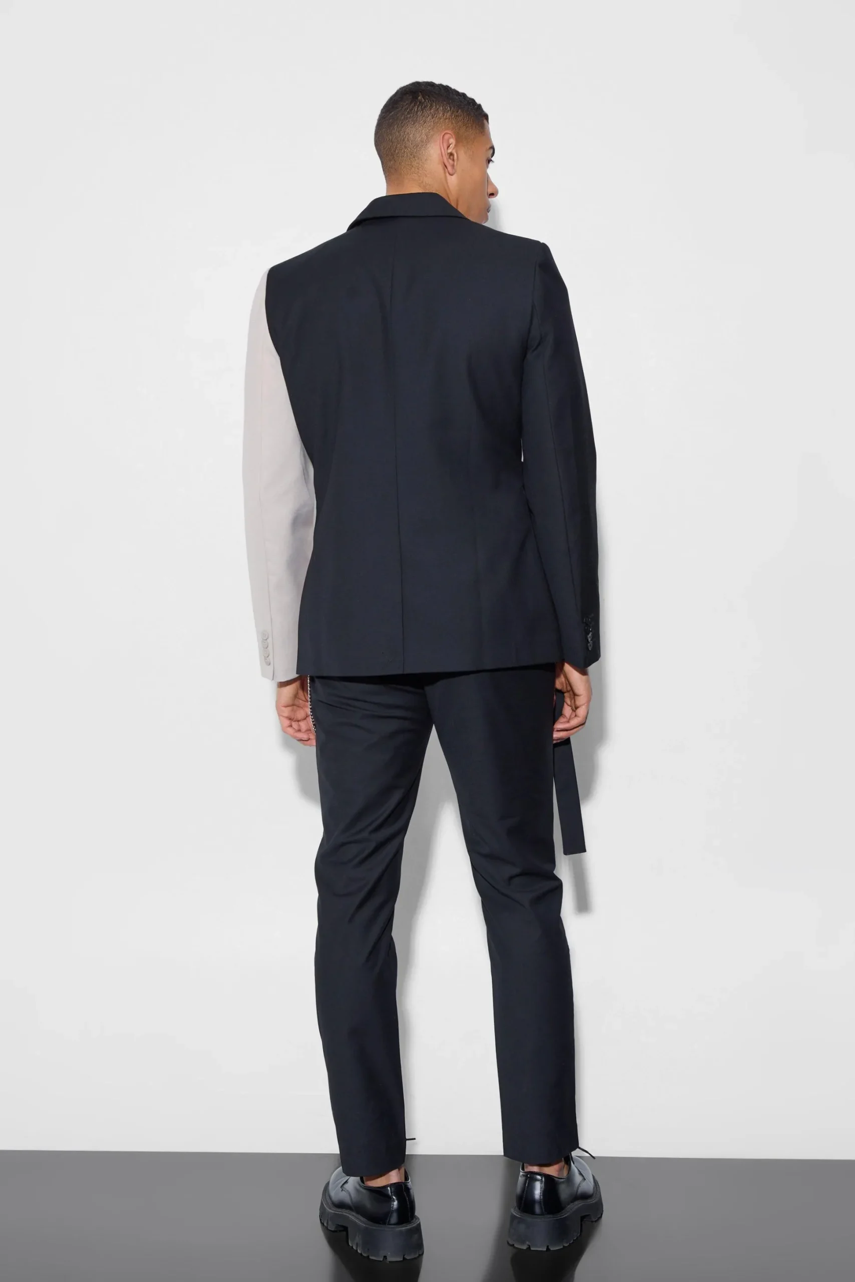 Slim Wrap Panel Suit | BoohooMAN UK