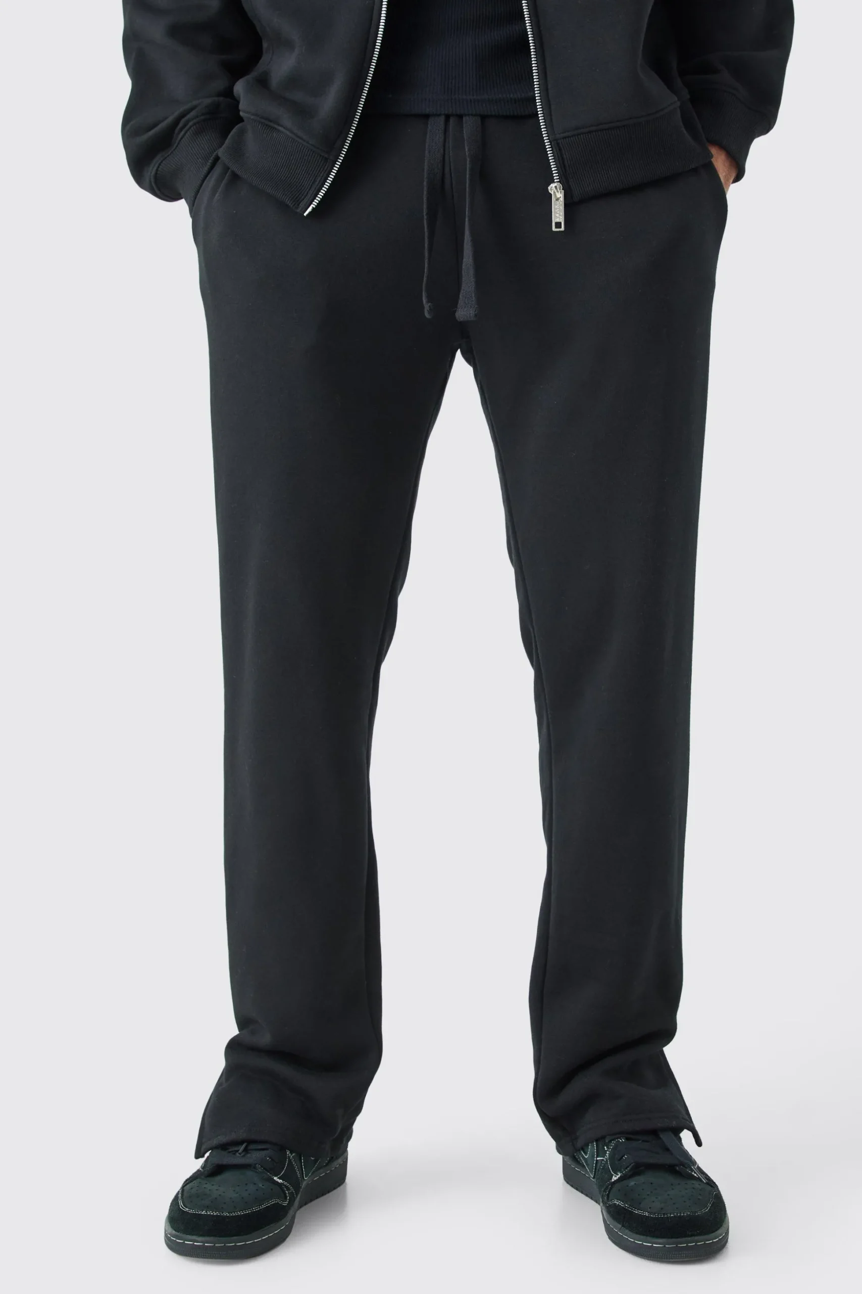 Split Hem Jogger | BoohooMAN UK