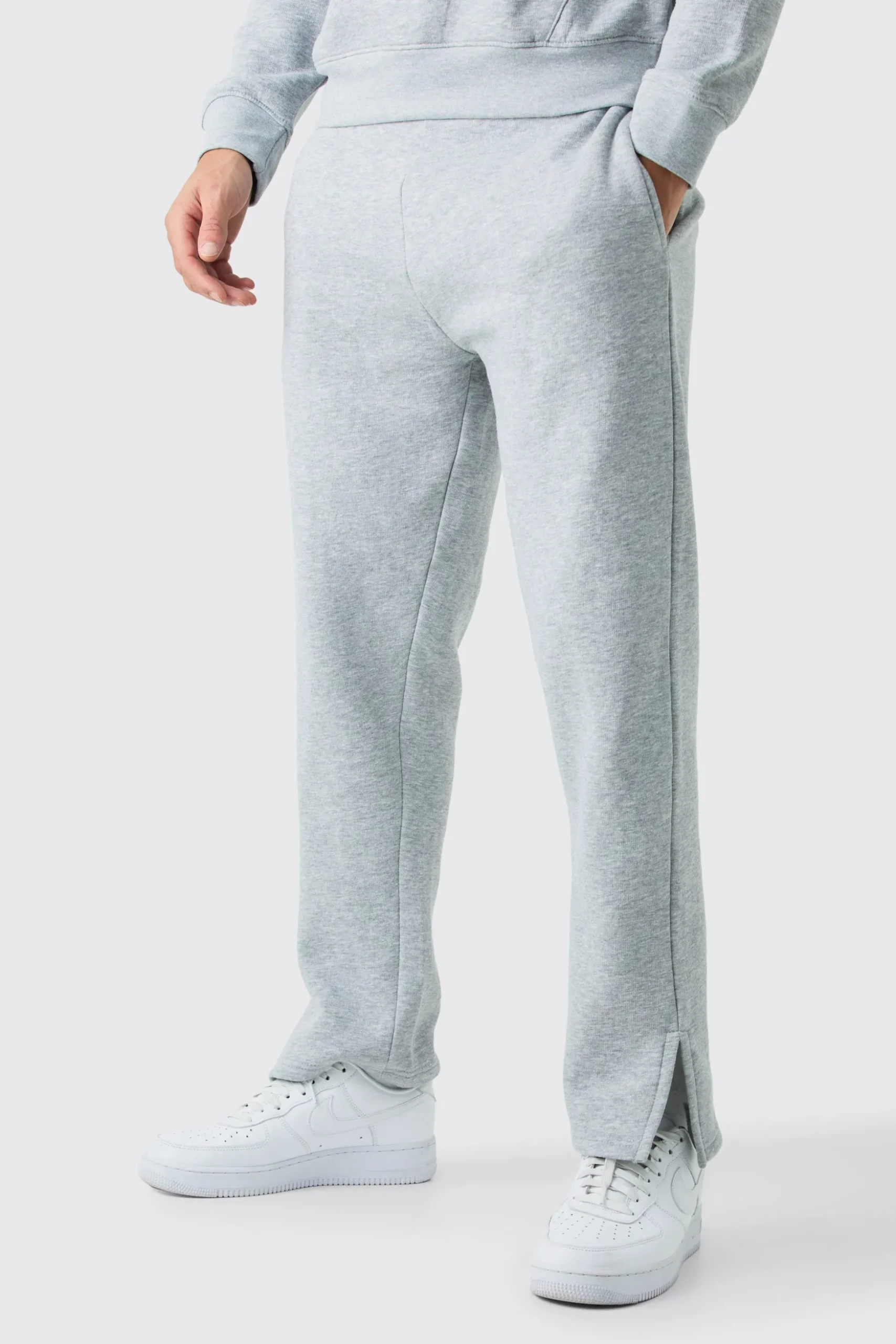 Split Hem Jogger | BoohooMAN UK