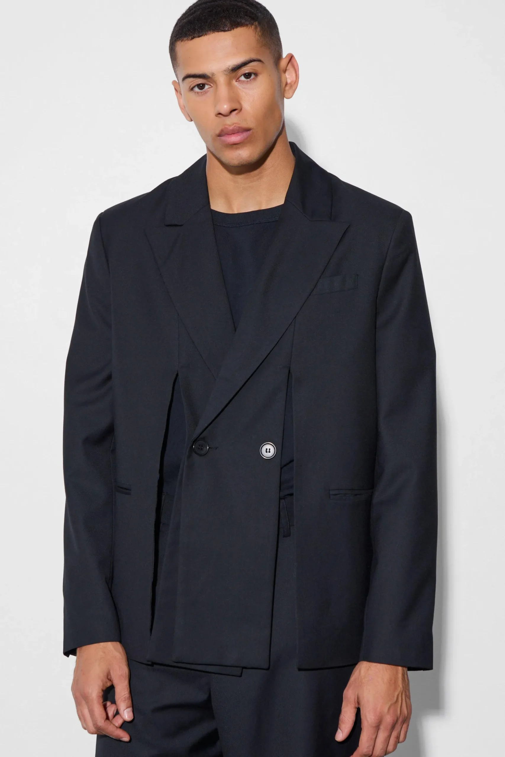 Split Hem Oversized Suit Jacket | BoohooMAN UK