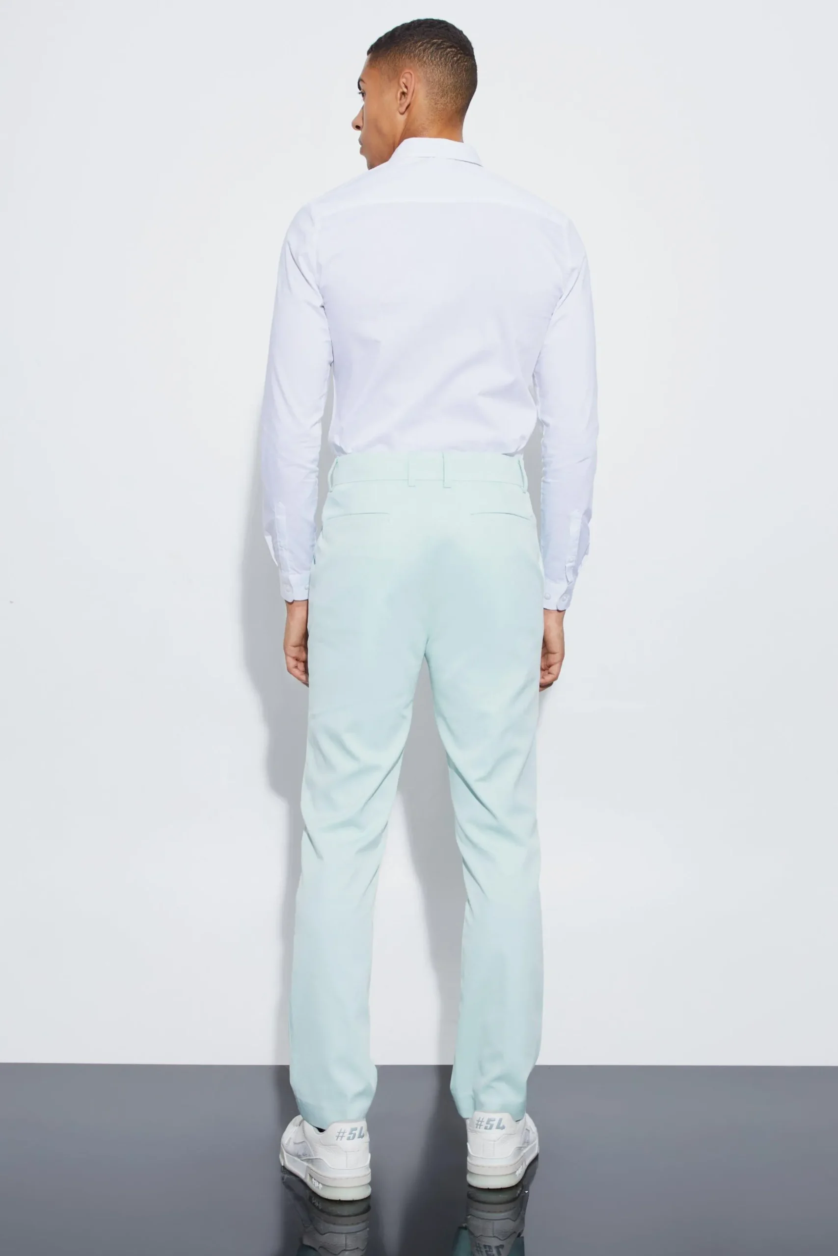 Straight Fit Suit Trousers | BoohooMAN UK