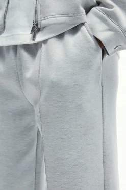 Straight Leg Pintuck Scuba Trouser | BoohooMAN UK